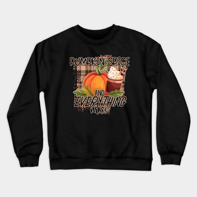 Pumpkin Spice Crewneck Sweatshirt by SpottydoggCreatives